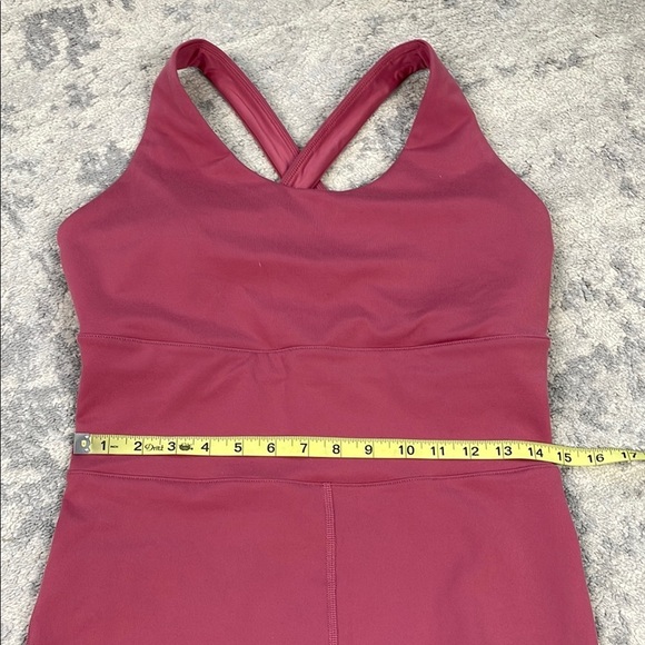 SOLD - New Alo Yoga Airbrush Physique Onesie Mars Clay Mauve Romper Lounge Sz L - Picture 11 of 14